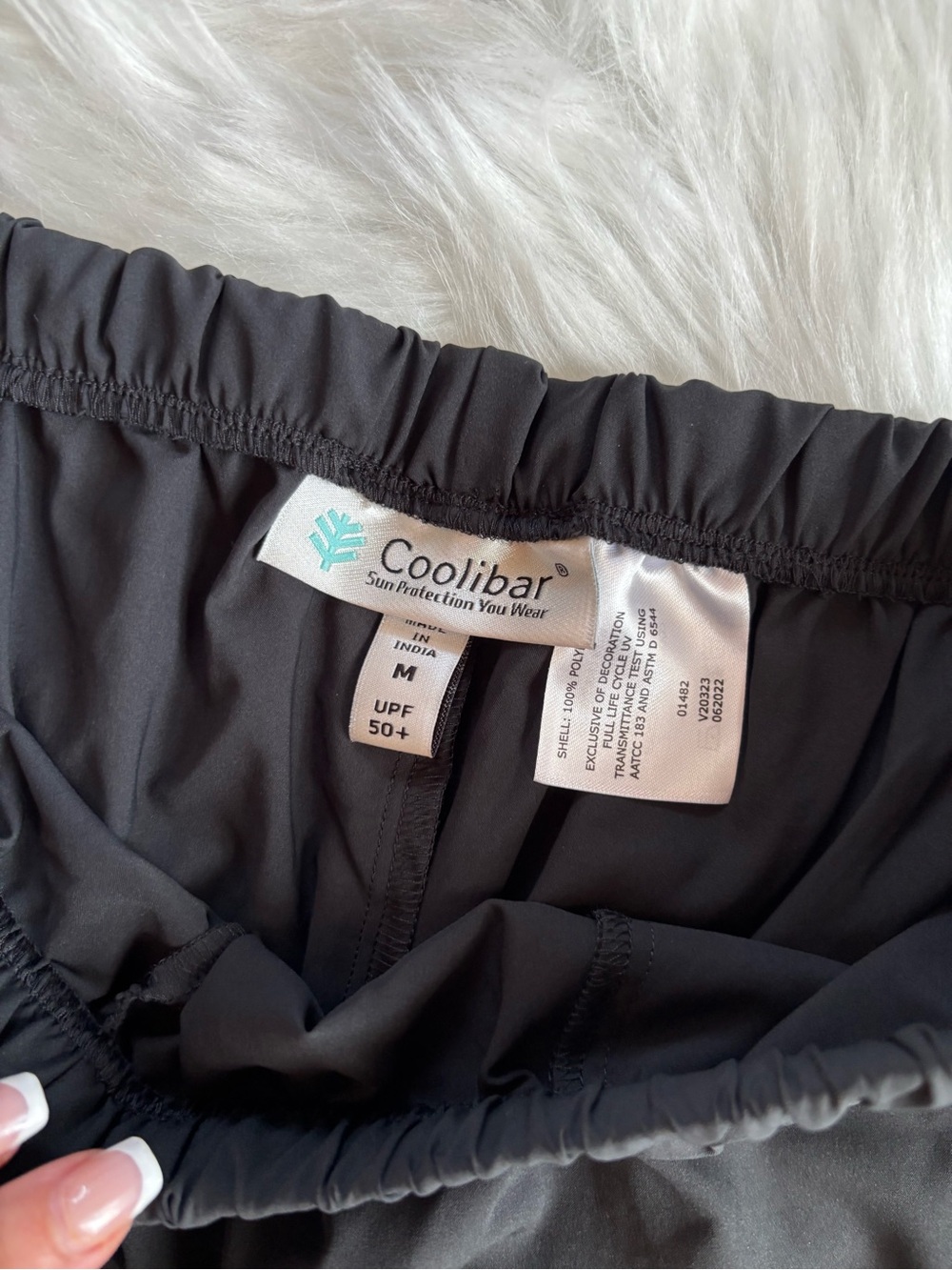 Coolibar WOMENS Black Elastic-Waist Casual Pants medium NEW NWT UPF50 - Picture 3 of 3